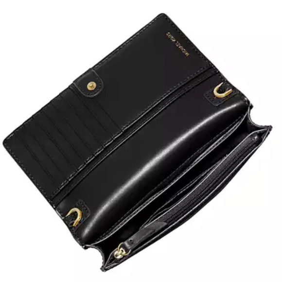 Michael Kors Jet Set Charm Small Phone Leather Crossbody Black AUTHENTIC NWT - Picture 11 of 11